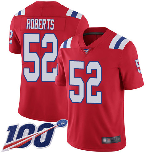 New England Patriots Football #52 100th Limited Red Men Elandon Roberts Alternate NFL Jersey->youth nfl jersey->Youth Jersey